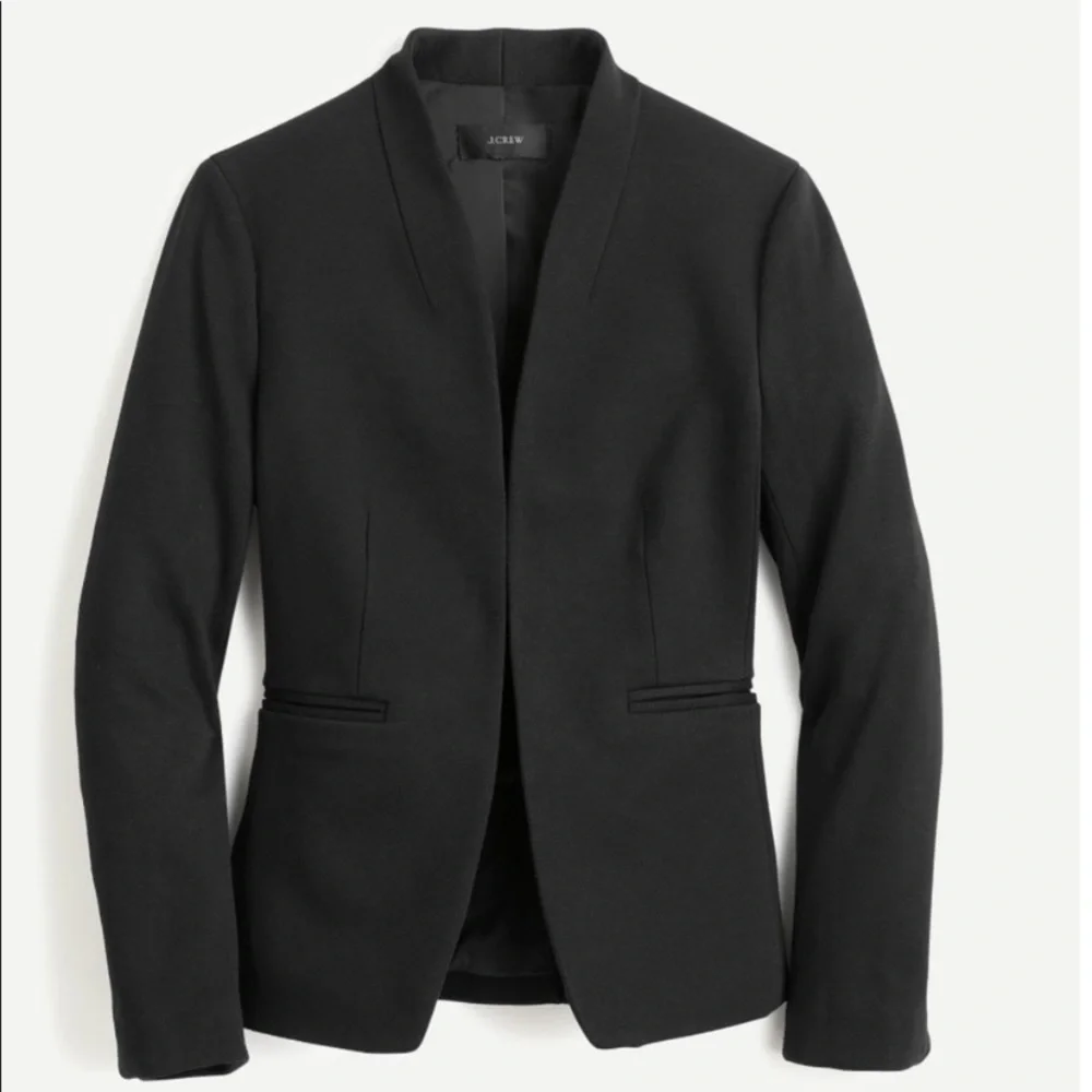 J. CREW 365 Going Out Stretch Twill Black Business Casual Suit Jacket Blazer 4P - Picture 5 of 6